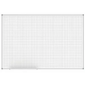 Maul Whiteboard MAULstandard 100 x 150 cm mit Raster - Memotafel mit 1 x 1 cm großen Quadraten, ideal für die Darstellung von Tabellen und Grafiken. Magnethaftend, beschriftbar und trocken abwischbar, perfekt für regelmäßigen Gebrauch.