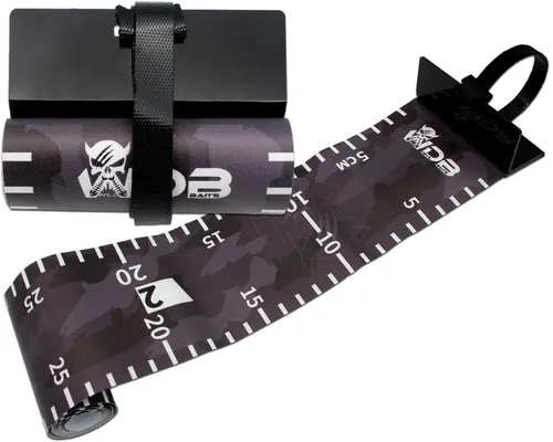 Angel-Berger Wild Devil Baits Rollup Measure Scale Fish Ruler - Angelwerkzeuge: Praktisches, platzsparendes Fischmaßband mit 120cm Länge, einfach zu reinigen und perfekt für exakte Messungen beim Angeln.