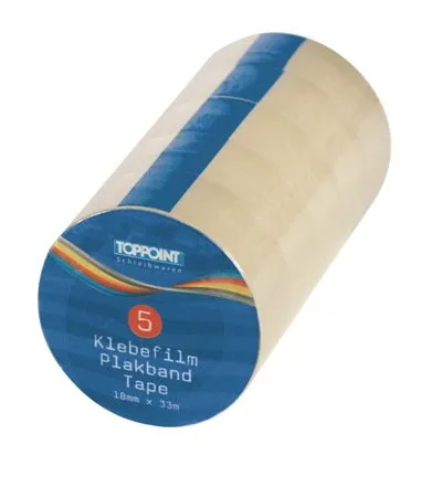 (4x 5) Rollen Klebestreifen Klebeband Klebefilm 33m x 18mm 20