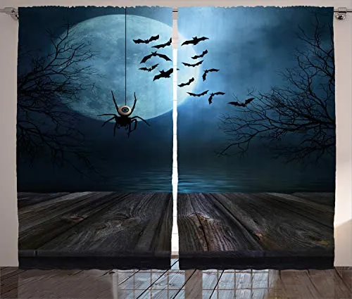 ABAKUHAUS Halloween Rustikaler Vorhang von Abakuhaus