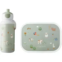 Mepal Lunch-Set Campus Little Dutch - Brotdosen für Kinder mit Pop-up Trinkflasche und geräumiger Lunchbox, ideal für Schule und Ausflüge, spülmaschinenfest und BPA-frei für unbesorgtes Genießen.