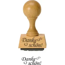 Dankeschön Holzstempel