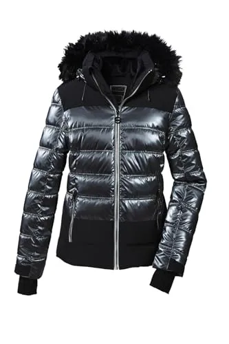 Killtec Skijacke KSW 314 WMN SKI QLTD JCKT - Funktionsjacke mit abzipbarer Kapuze und Schneefang, winddicht und wasserabweisend, ideal für sportliche Aktivitäten im Winter.