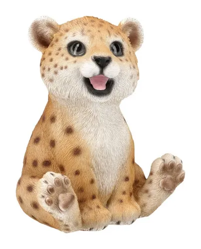 Figuren Shop GmbH Tierfigur Leoparden Figur – Tier Statue Dekofigur Sammlerfigur Leopard 12 cm