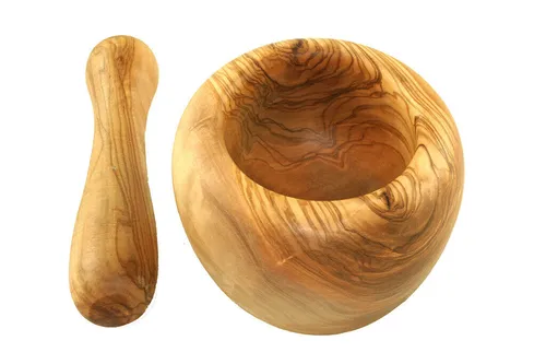 Mörser ca. 12 cm aus OLIVENHOLZ von Olivenholz-erleben