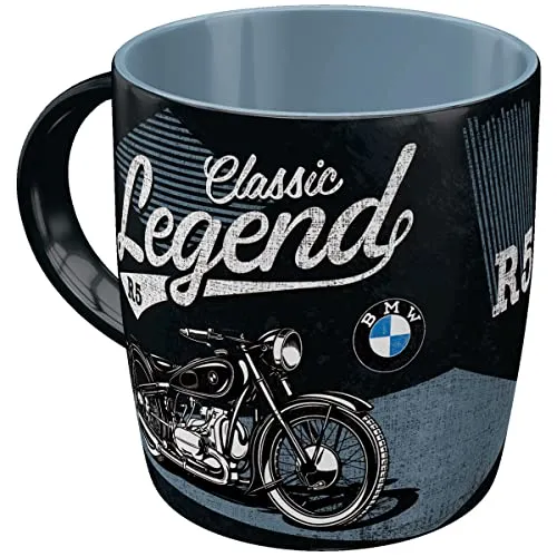 Nostalgic-Art Retro Kaffeebecher, 330 ml, BMW – Classic Legend – Geschenk-Idee für BMW Accessoires Fans, Original Lizenzprodukt (OLP), Keramik-Tasse für Kaffee, Vintage Design
