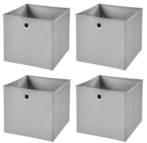 StickandShine Faltbox 4er SET 33 x 33 x 33 cm ohne Deckel – perfekt für KALLAX - 19 Farben