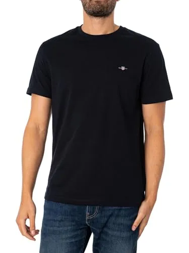 Produktbild Gant Herren Reg Shield T-Shirt, Schwarz, 3XL EU