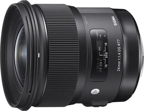 Sigma 24mm F1.4 DG HSM ART Objektiv für Canon EOS - Hochwertiges Objektiv mit maximaler Blende F1.4, ideal für kreative Fotografie und beeindruckende Bildqualität.