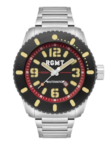 RGMT Herrenuhr All-Brite Automatik mit Edelstahlband 100 ATM Saphirglas RG-8053-22