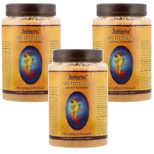 Thermalbadesalz Zablocka 3x1kg - Jod-Brom Badesalz für entspannende Momente - Produktart: Thermalsalz, 3x1 kg für entspannende Bäder, mit natürlichem Peeling-Effekt und traditioneller Herstellung für ein besonderes Badeerlebnis.