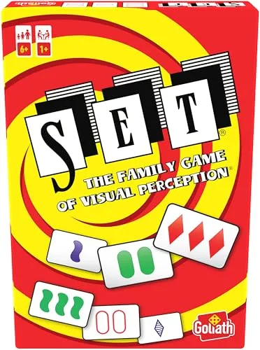 Goliath – Set (Mehrsprachige Ausgabe), Kartenspiel ab 6 Jahren, Gesellschaftsspiel für 1-8 Spieler, Geeignet für Jung und Alt, Teste Deine Mustererkennung, Deutsche Anleitung Verfügbar