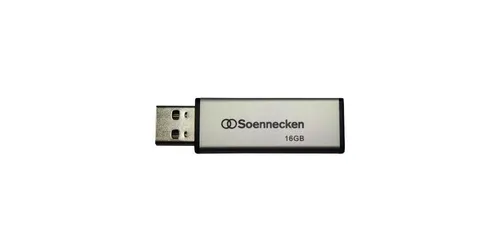 Soennecken USB-Stick USB 2.0 16Gbyte schwarz/silber