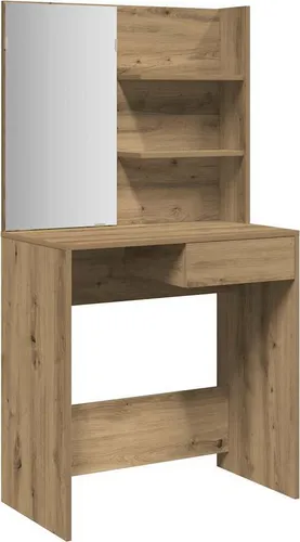 vidaXL Schminktisch mit Spiegel in Artisan-Eiche von vidaXL