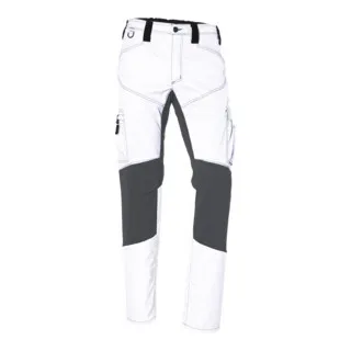 Stretchhose ACTIVIQ in Weiß/Anthrazit, Größe 40