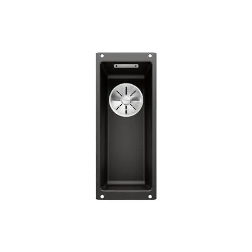 BLANCO SUBLINE 160-U | Granitspüle aus SILGRANIT schwarz in schwarz von BLANCO