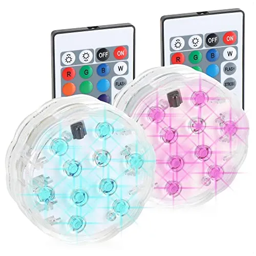 com-four® 2X LED-Poolbeleuchtung mit Farbwechselfunktion von COM-FOUR