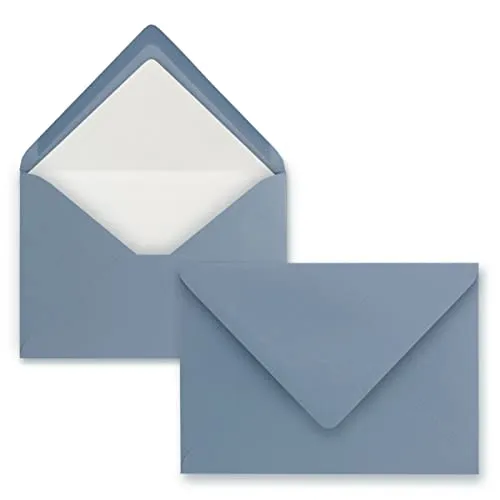 Briefumschläge Graublau (Blau) in blau von NEUSER PAPIER