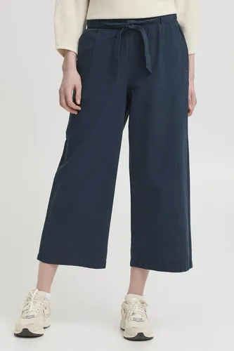 OXMO OXLINASA Damen Hose Freizeithose Culotte-Hose aus 100% Baumwolle - Bequeme Culotte-Hose für den Alltag im Regular Fit. Hergestellt aus 100% Baumwolle und mit nachhaltigen Materialien produziert, ideal für modebewusste Frauen.