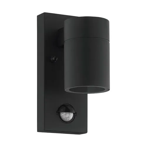 RIGA 5 Wandleuchte, klar - LED Außenlampe mit Bewegungssensor - Moderne LED Außen-Wandleuchte mit Bewegungssensor und Dämmerungssensor für automatische Beleuchtung. Spritzwassergeschützt (IP44) und ideal für stilvolle Außenbereiche.