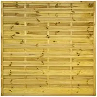 GartenLand Dichtzaun VARIO Gerade 180x180 cm Holzzaun Kiefer PEFC KDI Grün 44x44 mm Rahmen