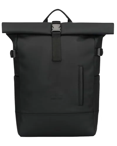Johnny Urban Cityrucksack Harvey Large - Wasserabweisender Rolltop Rucksack mit Laptopfach - Stylischer Cityrucksack für Damen und Herren mit gepolstertem Laptopfach für Notebooks bis 16 Zoll und seitlichem Schnellverschluss für einfachen Zugang.