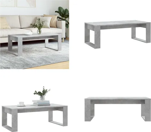 vidaXL Couchtisch Betongrau 102x50x35 cm