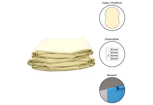 Waterman Poolinnenhülle für Achtformbecken 470x300cm von Waterman