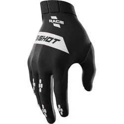 Shot Race Motocross Handschuhe, schwarz-weiss, Größe S für Männer