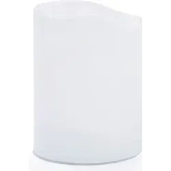 Kunststoff Kerze Rustikal 75 X 100 Mm, Batteriebetrieb, Warmweiss