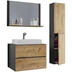 VCM my bath Badmöbel-Set Lendas L 915299 - Sonstige Badezimmermöbel – elegantes 4-teiliges Set mit viel Stauraum, wasserbeständig und pflegeleicht für ein modernes Badezimmer-Design.