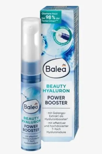 Balea Serum Beauty Hyaluron Power Booster, 10 ml - Hyaluronsäure Serum für intensive Feuchtigkeit und strahlende Haut, ideal für trockene und müde Haut.