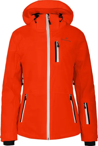 Bergson Skijacke NUOLJA Damen - Wattierte Skijacke in Paprika, 20000mm Wassersäule - Wattierte Damen-Skijacke in Paprika mit 20000mm Wassersäule, ideal für kalte Tage. Robustes Material und PFC-frei für nachhaltigen Einsatz. Größe 46, normaler Schnitt.