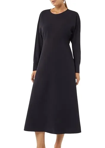 comma Midikleid mit Fledermausärmeln in Blau (Größe 34) - Elegantes Midikleid mit Fledermausärmeln, ideal für besondere Anlässe. Hergestellt aus hochwertigem Material für optimalen Tragekomfort und eine ansprechende Silhouette.