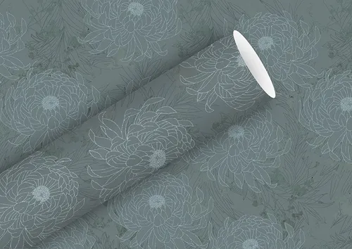 Braun & Company Geschenkpapier grau 1,5 m x 70 cm in weiß von Braun & Company