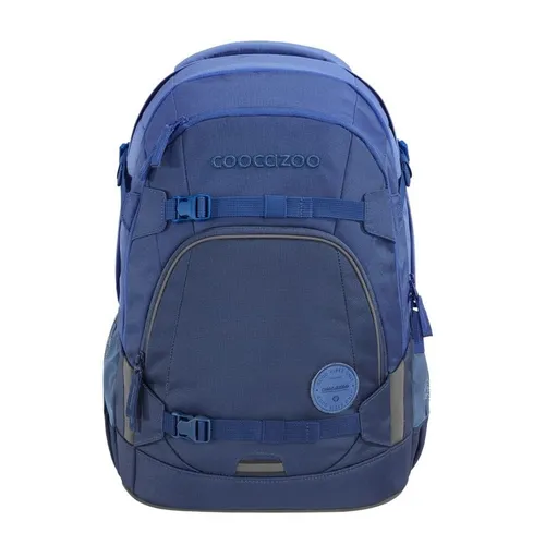 coocazoo Schulrucksack MATE 30L - Blau - Schulrucksack in Blau, aus wasserabweisendem Polyester mit PFC-freier Beschichtung, ideal für Schule und Freizeit, mit praktischen Außentaschen und sicherem Tragekomfort.