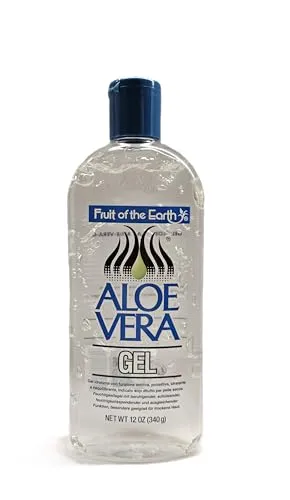 Aloe Vera 100% Gel Fruit of the Earth 340 gr 12 oz. Vegan, ohne Parabene, natürlich, beruhigend, erfrischend, hinterlässt keine Flecken, zieht schnell ein.