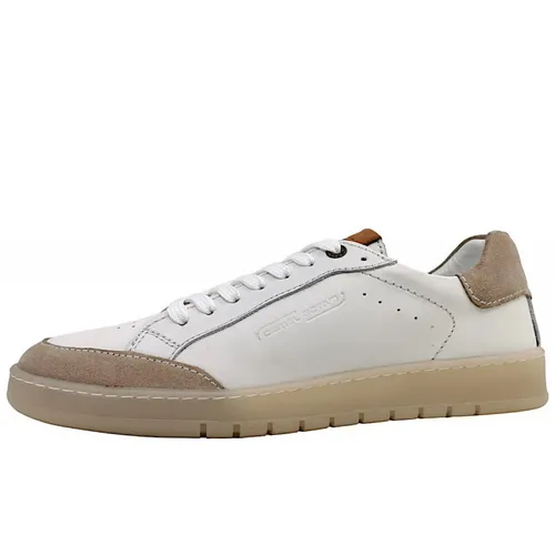 Camel Active Herren Schnürer in Weiß, Größe 47 - Sneaker aus hochwertigem Leder, ideal für den Alltag. Bequeme Passform und flacher Absatz sorgen für optimalen Tragekomfort.
