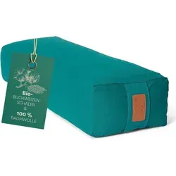 DoYourYoga Yoga-Bolster Paravati gefüllt Buchweizen dunkelgrün eckig - dunkelgrün