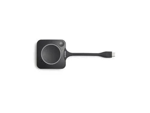Clickshare Button GEN4 - Audiotransmitter für eine einfache, kabellose Präsentation. Kompakt und benutzerfreundlich, ideal für Meetings und Konferenzen.