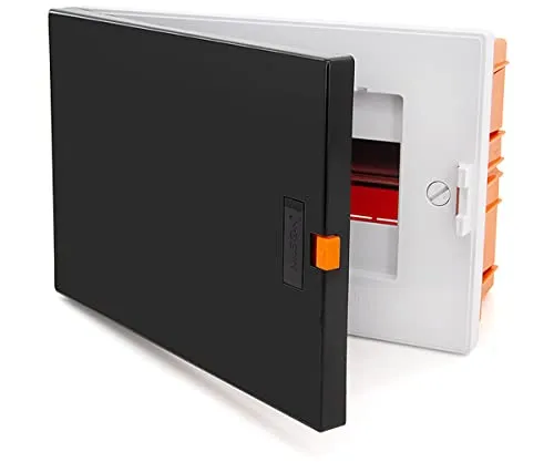 Sicherungskasten Verteilerkasten Unterputz Kleinverteiler Verteiler 9 Module 1-Reihig IP40 Gehäuse mit Wasserwaage