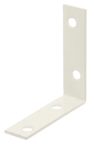 Alberts 848842 Stuhlwinkel | weiß kunststoffbeschichtet | 60 x 60 x 16 mm | 40er Set