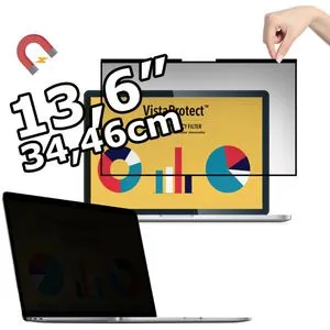 VistaProtect Blickschutzfilter Premium Magnetisch, für 13,6 Zoll Laptops, mit Blaulichtfilter