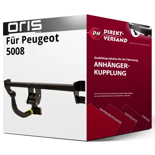 Peugeot 5008 I Typ 0U/0E Anhängerkupplung abnehmbar von Oris