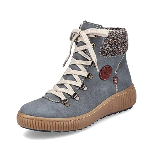 Rieker Schnürstiefelette Blau in blau von Rieker
