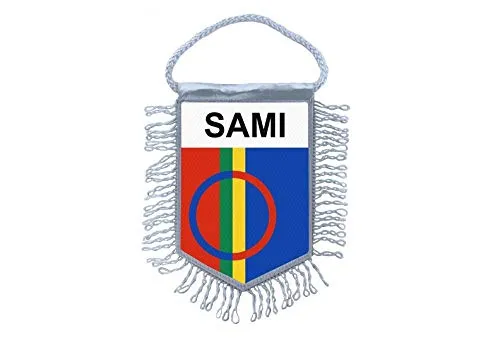 Akachafactory Wimpel sapmi mini Flagge Fahne flaggen miniflagge sami lappland samen