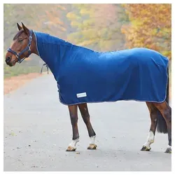 Waldhausen Fleecedecke Economic mit Halsteil 155 cm - Reit- & Pferdebedarf, hochwertige Abschwitzdecke für optimalen Komfort und Wärme nach dem Training, ideal für Pferde.