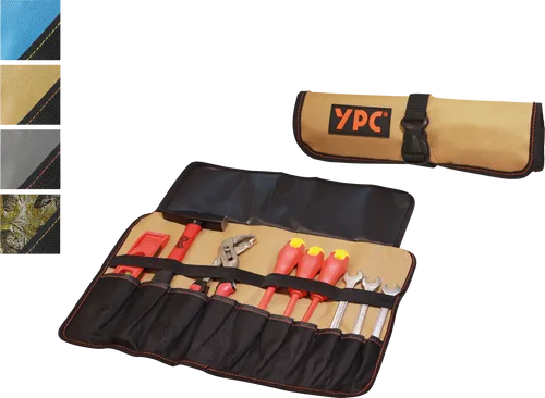 YPC BG00013BKSD - ''VarioRoll L'' Werkzeug Rolltasche, Sand-Schwarz, 45x32cm