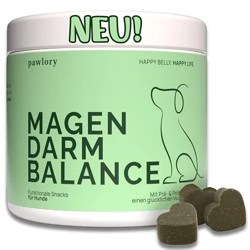 Prä- & Probiotika für Hunde – 100 funktionale Snacks (300 g) | Unterstützt Darmflora & Verdauung | Bei Grasfressen, Blähungen & sensiblen Mägen | Auch zur Unterstützung des Immunsystems