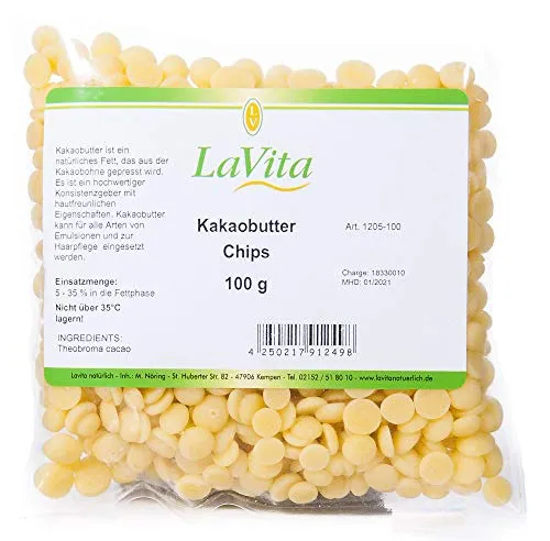 DUNOG Kakaobutter-Chips in Lebensmittelqualität – 0,2 Pfund